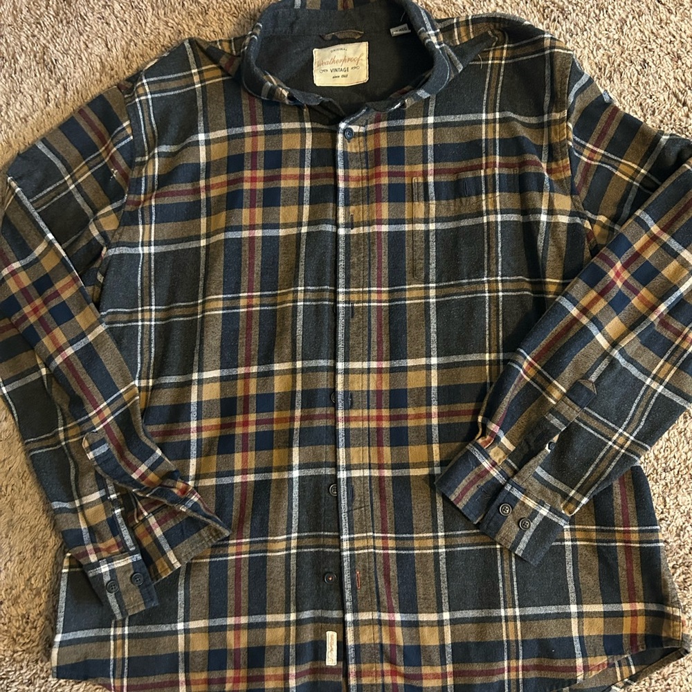 Original Weatherproof Vintage flannel men’s 2xl xxl like new